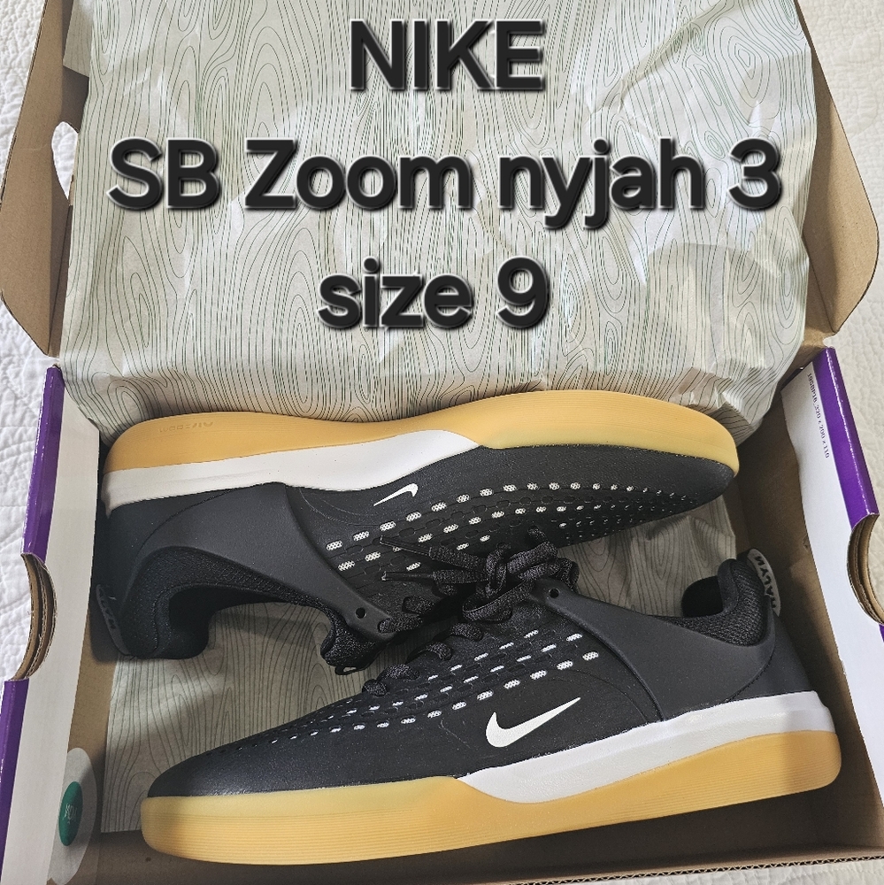 Nike sb zoom nyjah size 9 mens black